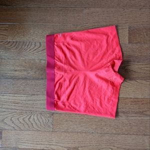 Hot pink Nike spandex shorts